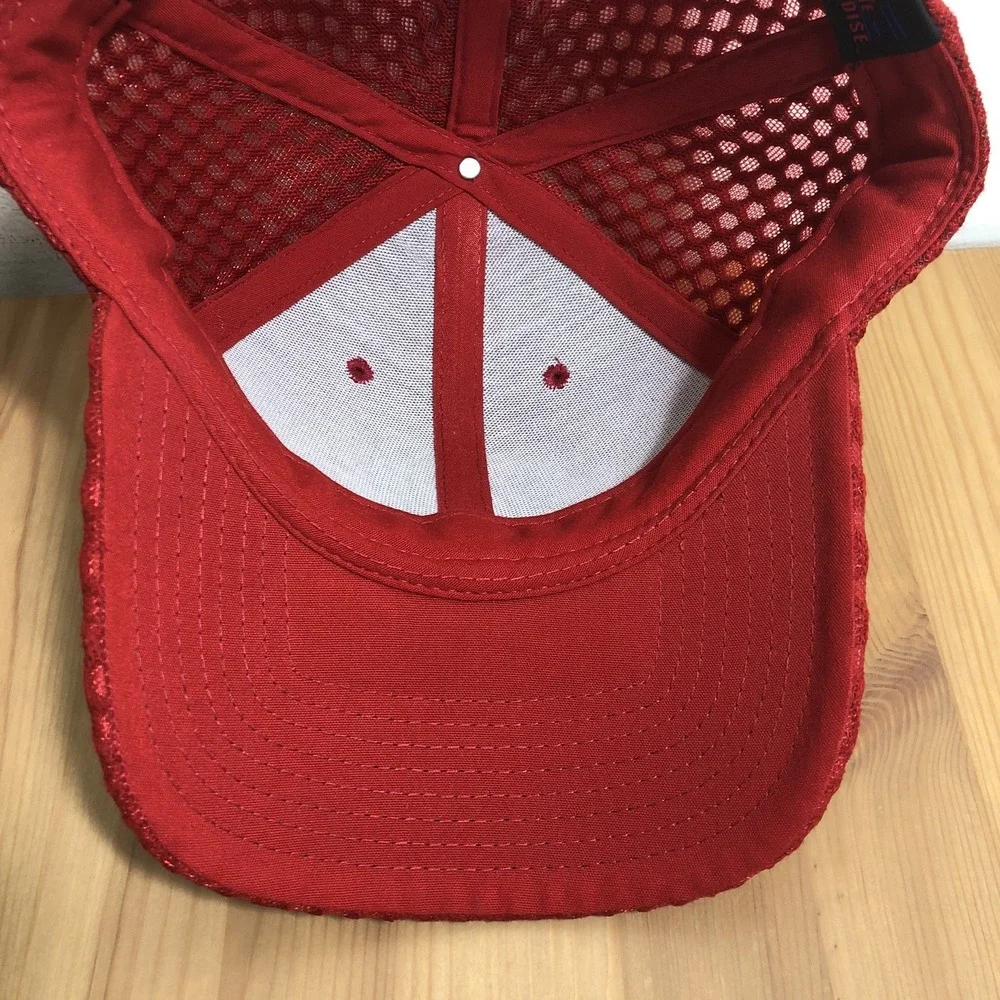 Washington Nationals MLB New Era Mesh Textured Hat Cap One Size Red Baseball